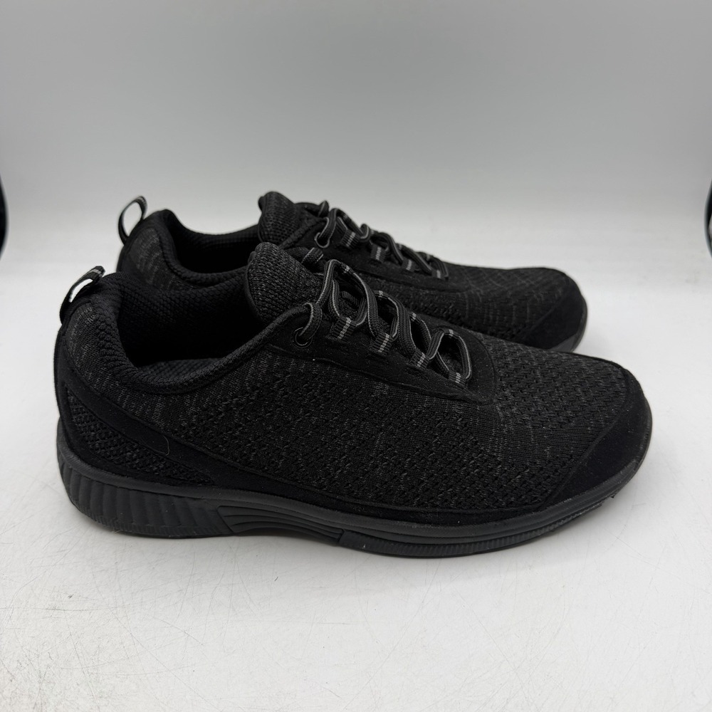 Orthofeet Coral Sneakers Womens Sz 8.5 2E EXTRA WIDE Black Orthopedic Shoes 977